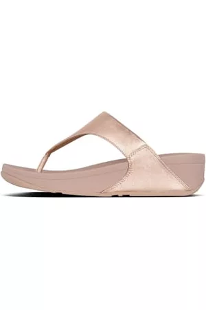FitFlop Women Sandals - Rose Gold Lulu Leather Toe Post Sandal
