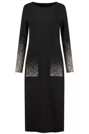 Elsewhere Women Graduation Dresses - Fremont Dress with Jacquard Sleeves and Pockets