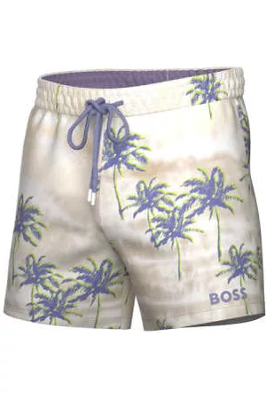 HUGO BOSS Men Swim Shorts - Boss - Rally - Seasonal Print Swim Shorts In Light Pastel 50491870 538
