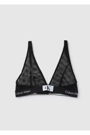 Calvin Klein Women Bras - Womens 1996 Logo Lace Triange Bra In