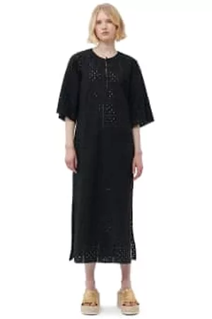 Ganni Women T-Shirts - Broderie Anglaise T-shirt Dress