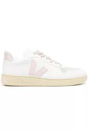 Veja Men Basketball Sneakers & Shoes - V-10 Cwl Leather Basketball Sneaker & Petale