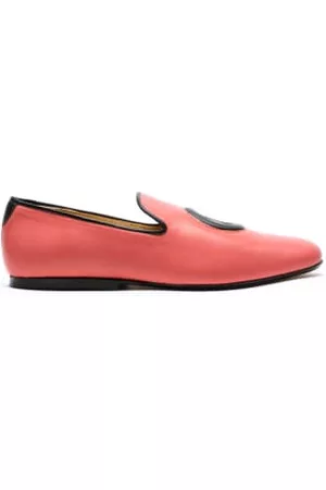 TRACEY NEULS Women Loafers - FONTANA Showcase | & Red Leather Slip Ons