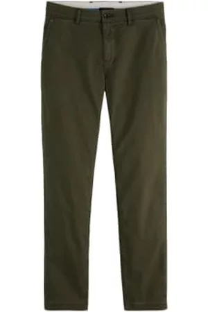 Scotch&Soda Men Skinny Pants - Stuart Regular Slim Chino Military
