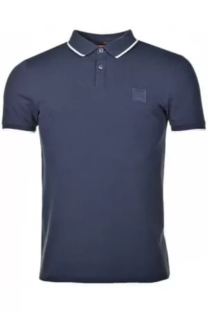 HUGO BOSS Men Short Sleeved T-Shirts - Passertip Short Sleeve Polo Shirt Dark