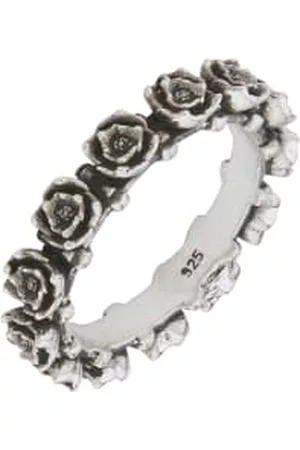 Collard Manson Women Rings - Silver Wild Rose 925 Ring