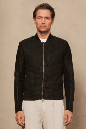 TRANSIT Men Leather Jackets - Textured Leather Jacket