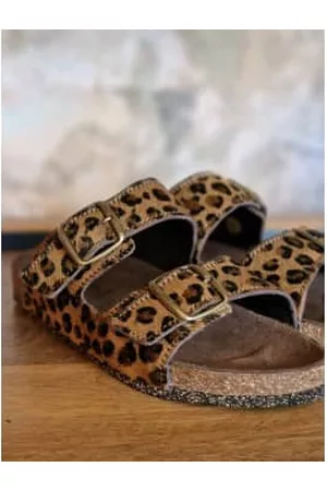 BOSABO Women Sandals - | Ponyskin Sandals | Leopard