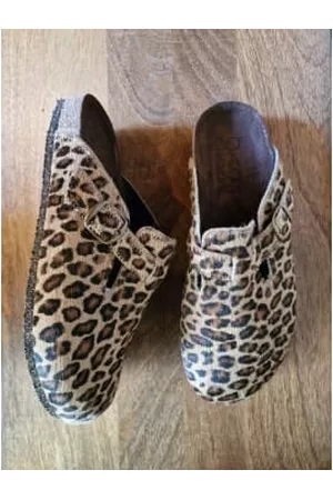 BOSABO Women Clogs - | Ponyskin Clogs | Leopard