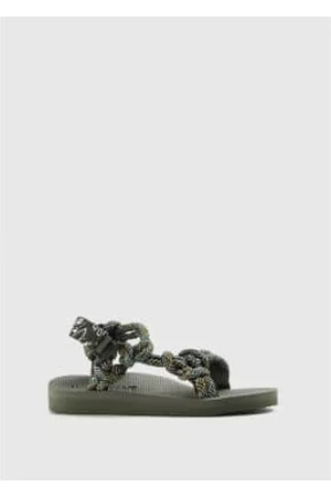Arizona Love Women Sandals - Woamens Trekky Rope Knot Sandals In Kaki