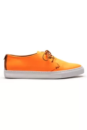 TRACEY NEULS Men Sneakers - KARL Washed Neon | Mens Leather Sneakers