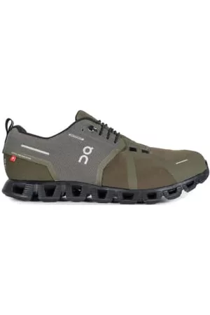 On Running Men Sneakers - Mens Cloud 5 Waterproof Sneakers Green