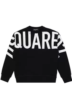 Dsquared2 Boys Sweatshirts - Dsquared2 Boys Logo Print Cotton Sweatshirt