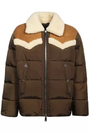 Dsquared2 Men Quilted Jackets - Men's Quilted Fur Jacket