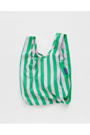 Baggu Wallets - Baby Reusable Bag - Green Awning Stripe