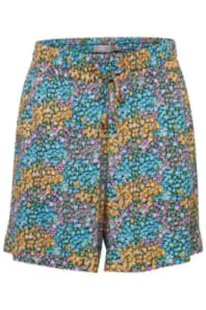 FRANSA Women Mini Skirts - Sky Mini Flower Aop Comb Fun Shorts