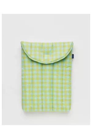 Baggu Men Laptop Bags - Puffy Laptop Sleeve 13" - Mint Pixel