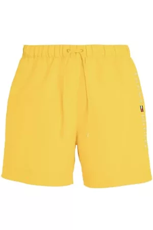 Tommy Hilfiger Men Swim Shorts - Mid Length Embroidered Swim Shorts - Vivid