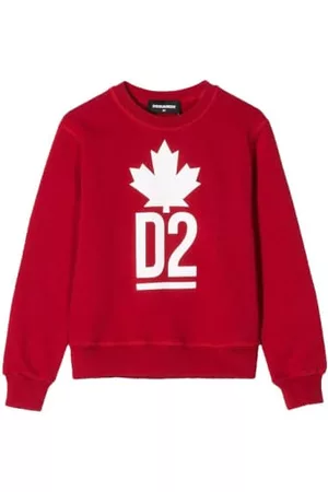 Dsquared2 Boys Sweatshirts - Dsquared2 Boys Maple Leaf D2 Sweatshirt
