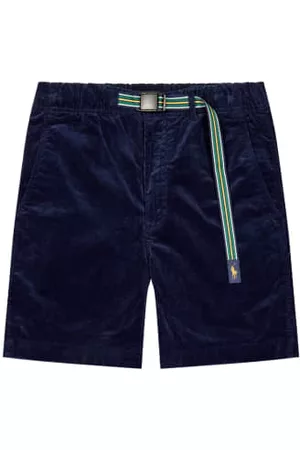 Ralph Lauren Men Shorts - Belted Cord Shorts - Newport Navy