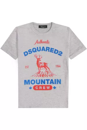 Dsquared2 Men T-Shirts - Men's Mountain Crew Print T-shirt