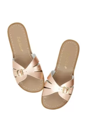 Salt-Water Women Sandals - Rose Gold Slides Sandal