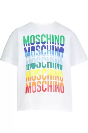 Moschino Boys T-Shirts - Moschino Boys Multiple Logo T-shirt