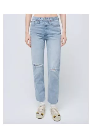 RE/DONE Women Jeans - 70s Stovepipe Surf Destroyed Jeans