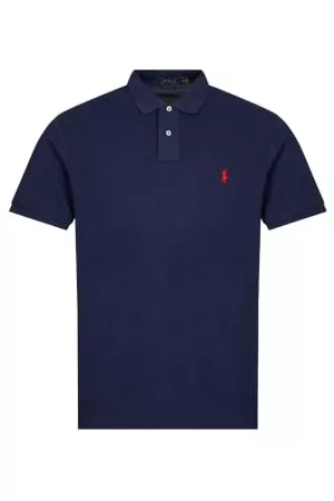 Ralph Lauren Men Polo T-Shirts - Custom Slim Fit Polo Shirt - Navy