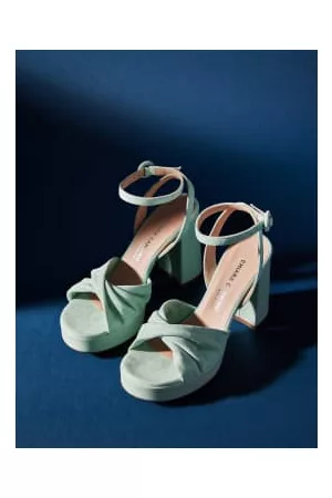 Chiara Carrino Women Leather Sandals - Drill Seafoam Napa Sandals