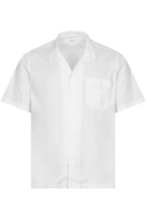 Universal Works Men Short sleeved Shirts - Short Sleeve Organic Oxford Road Shirt