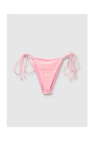 Frankies Bikinis Women Bikini Bottoms - Womens Tia Eyelet String Bikini Bottoms In