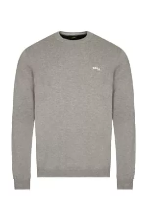 HUGO BOSS Men Sweatshirts - Rallo Crew Neck Knit Sweatshirt - Light / Pastel