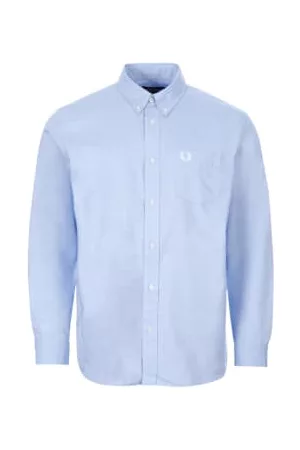 Fred Perry Men Shirts - Shirt Button Down - Light Smoke / Blue