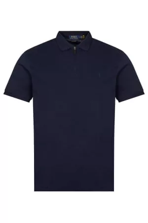 Ralph Lauren Men Polo T-Shirts - Zip Polo Shirt - French Navy