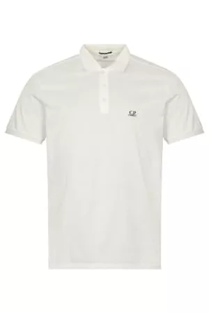 C.P. Company Men Polo T-Shirts - Short Sleeve 70/2 Relaxed Polo - Gauze