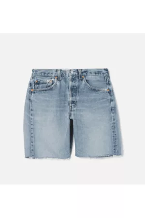 RE/DONE Women Denim Skirts - Levi's 501 Denim Boyfriend Shorts