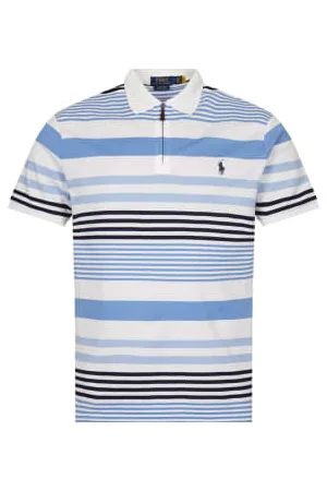 Ralph Lauren Men Polo T-Shirts - Striped Zip Polo - / Multi