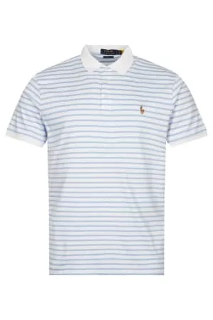 Ralph Lauren Men Polo T-Shirts - Striped Polo - / Austin Blue