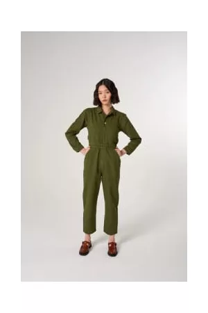 seventy + mochi Women Graduation Dresses - Indie L/s Jumpsuit - Pine