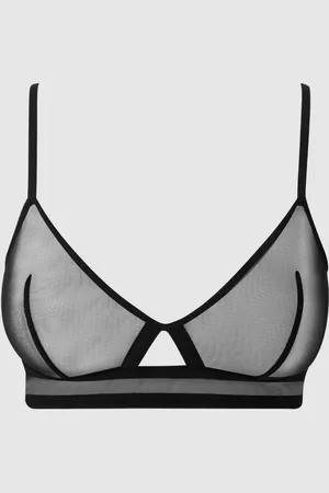 Understatement Mesh Cut-Out Triangle Bralette