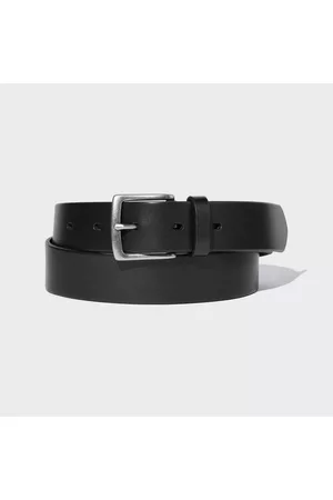 UNIQLO Men's Oiled Italian Leather Belt, , L
