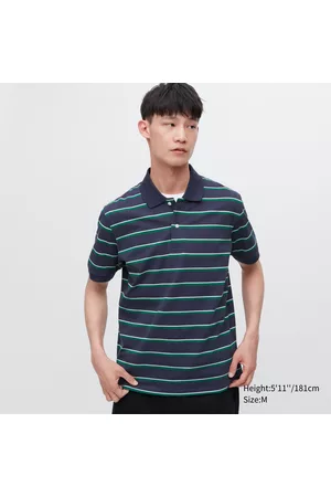 UNIQLO Dry Pique Striped Short-Sleeve Polo Shirt