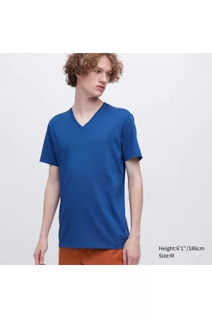UNIQLO Women Sports T-shirts - Dry Color V-Neck Short-Sleeve T-Shirt