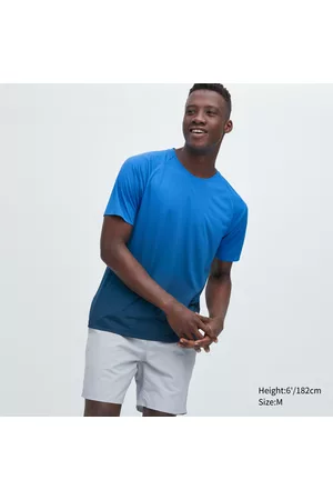 UNIQLO Men Sports T-Shirts - DRY-EX Crew Neck Short Sleeve T-Shirt