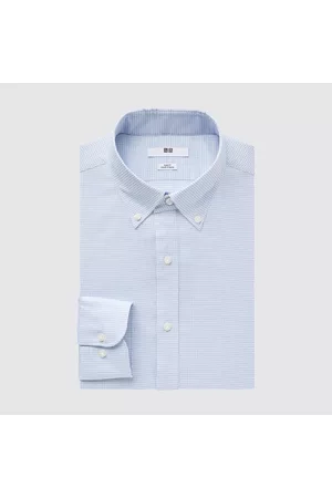 UNIQLO Men Long Sleeved Shirts - EASY CARE CHECKED STRETCH SLIM FIT LONG SLEEVE SHIRT