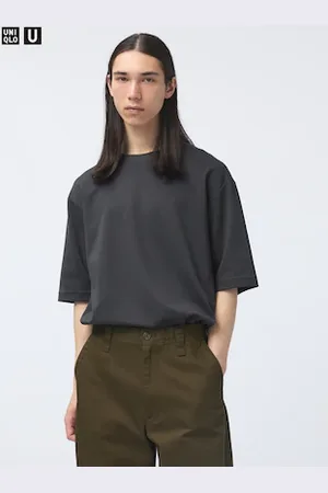UNIQLO AIRism Cotton Oversized T-Shirt Half-Sleeve Small