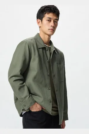 UNIQLO Cotton Linen Shirt Jacket Large