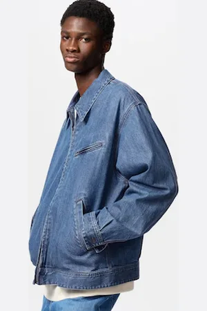 UNIQLO Zip-Up Blouson Jacket Denim Medium