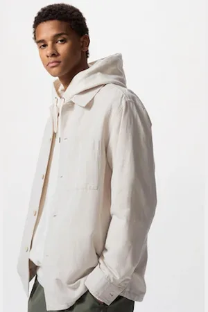 UNIQLO Cotton Linen Shirt Jacket Medium